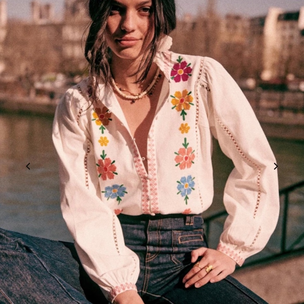 Sézane Yolanda Shirt size 34, fits size 2